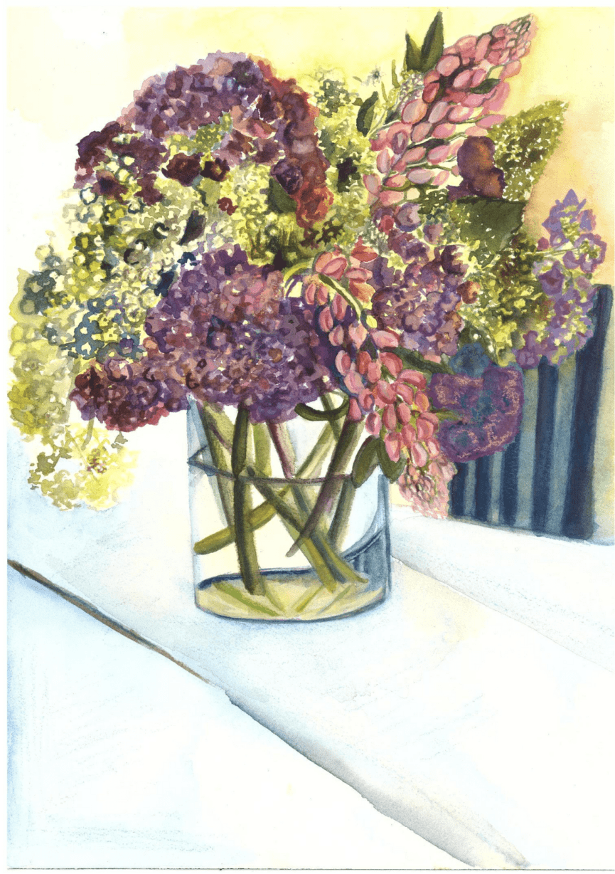 Flowers in a jam jar - The View Collective