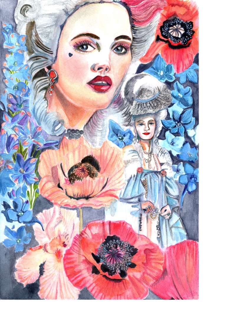 Watercolor-painting-farahdamji-lady-garden-theviewmagazine-affordable-art