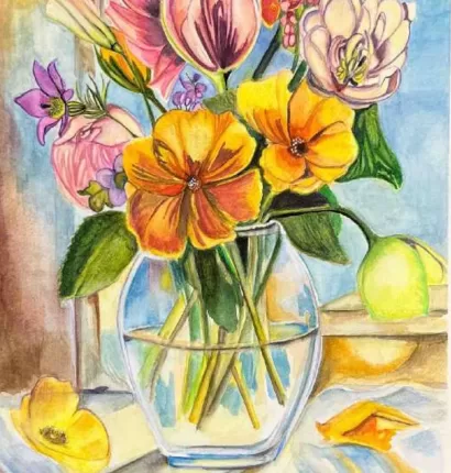 Flowers in a Vase,
